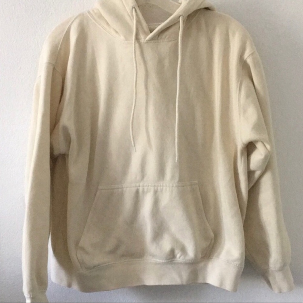 Pale yellow brandy Melville hoodie